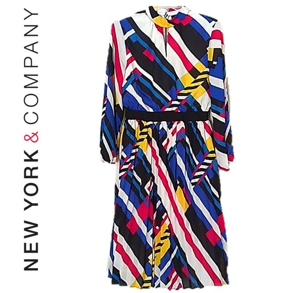 NEW NY & CO * MIDI DRESS - Picture 1 of 9